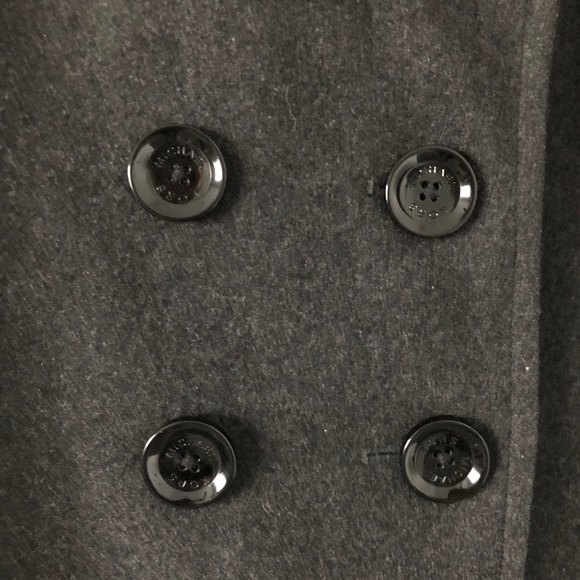 Michael Kors Grey Wool Blend Pea Coat - Picture 5 of 7